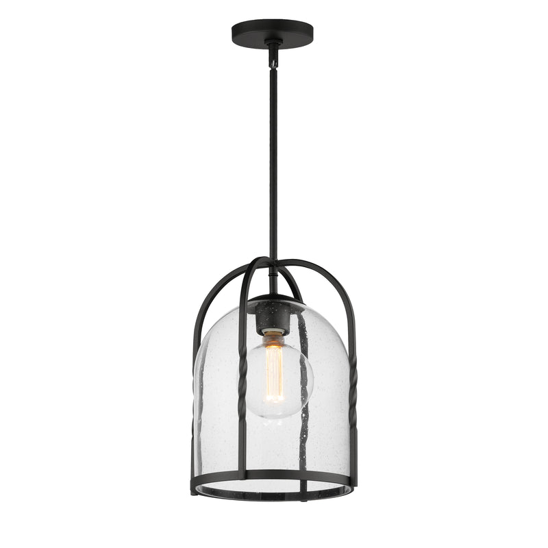 Maxim 30194CDBK Foundry 1 Light Pendant | Black