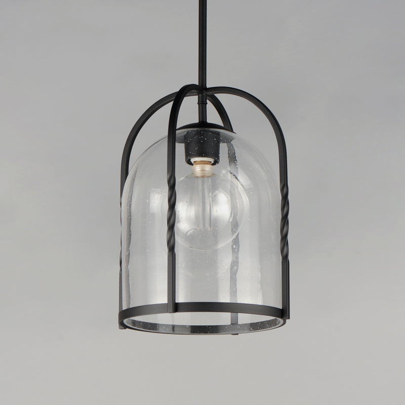Maxim 30194CDBK Foundry 1 Light Pendant | Black