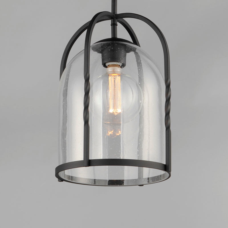 Maxim 30194CDBK Foundry 1 Light Pendant | Black