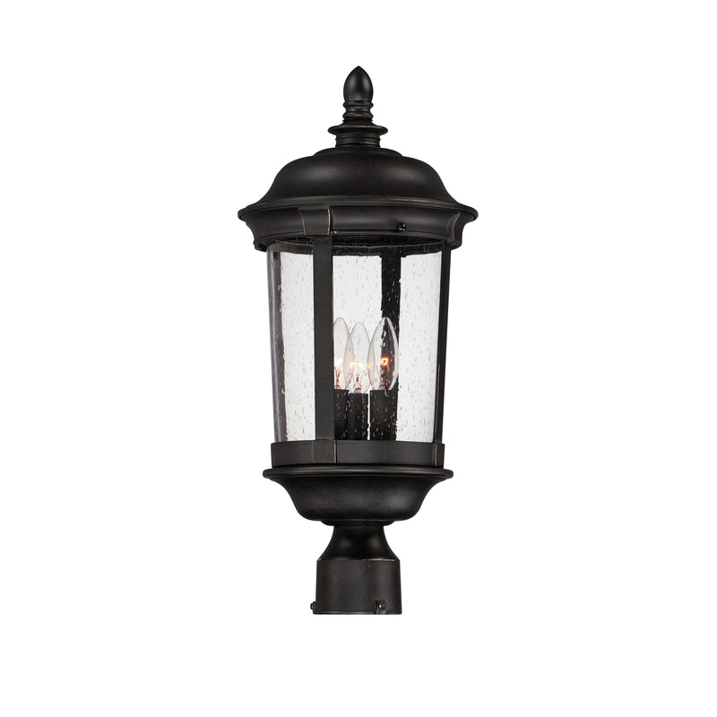 Maxim 3021CDBZ Dover Cast 3 Light Outdoor Pole/Post Lantern | Bronze