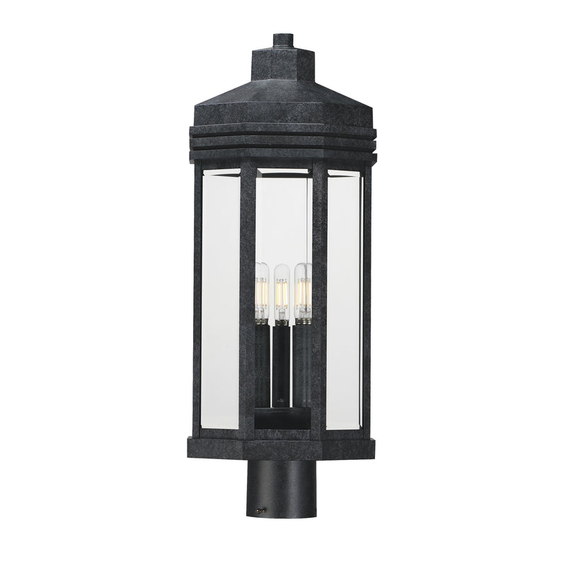 Maxim 30220CLBKP Wright 3 Light Outdoor Post | Black Patina
