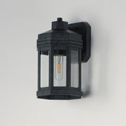 Maxim 30221CLBKP Wright 1 Light Outdoor Small Wall Sconce | Black Patina