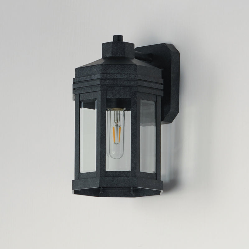 Maxim 30221CLBKP Wright 1 Light Outdoor Small Wall Sconce | Black Patina
