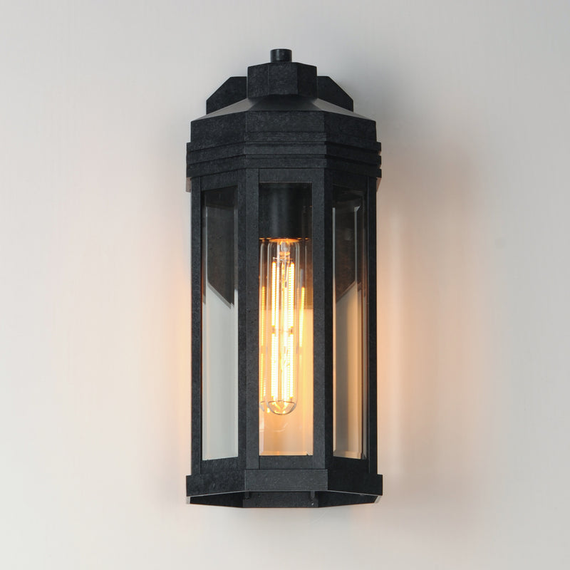Maxim 30222CLBKP Wright 1 Light Outdoor Wall Sconce | Black Patina