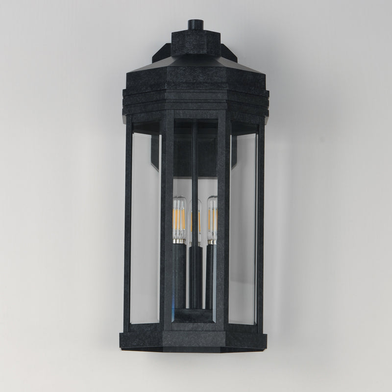 Maxim 30224CLBKP Wright 3 Light Outdoor Wall Sconce | Black Patina