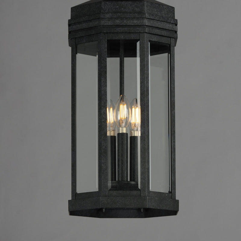 Maxim 30229CLBKP Wright 3 Light Outdoor Pendant | Black Patina