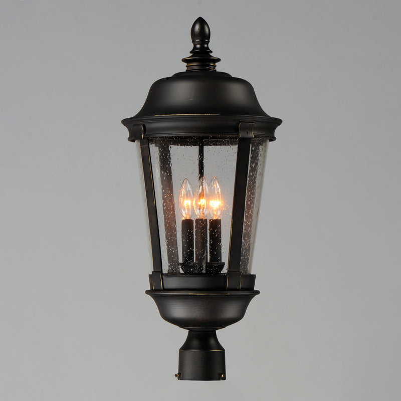 Maxim 3022CDBZ Dover Cast 3 Light Outdoor Pole/Post Lantern | Bronze