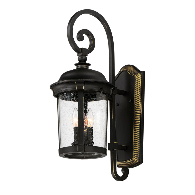 Maxim 3024CDBZ Dover Cast 3 Light Outdoor Wall Lantern | Bronze