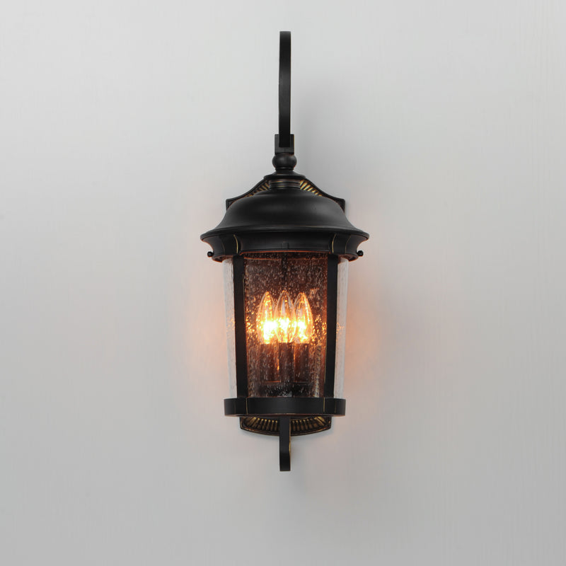 Maxim 3024CDBZ Dover Cast 3 Light Outdoor Wall Lantern | Bronze