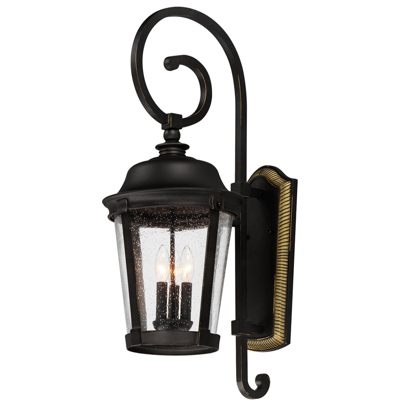 Maxim 3025CDBZ Dover Cast 3 Light Outdoor Wall Lantern | Bronze
