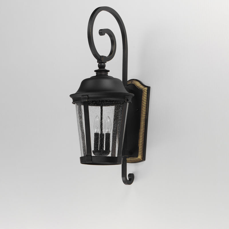 Maxim 3025CDBZ Dover Cast 3 Light Outdoor Wall Lantern | Bronze