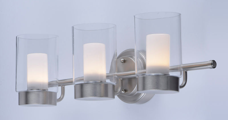 Maxim 30263CLFTSN Mod 3 Light LED Vanity | Satin Nickel