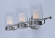 Maxim 30263CLFTSN Mod 3 Light LED Vanity | Satin Nickel