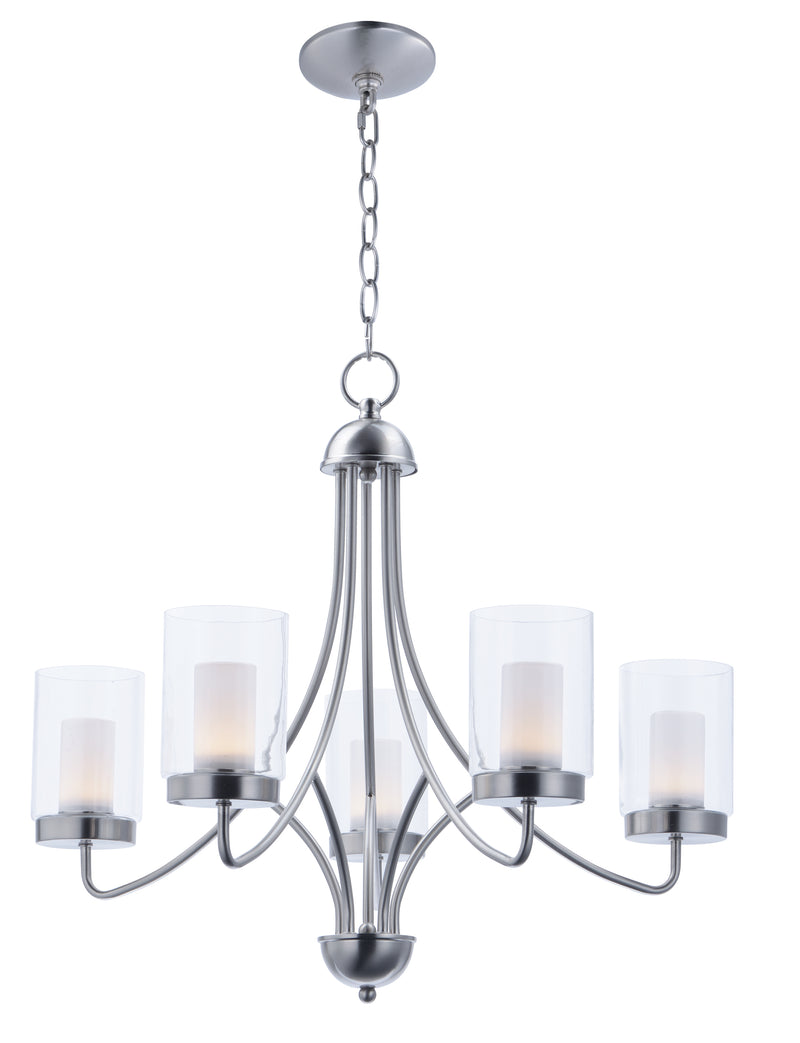 Maxim 30265CLFTSN Mod 5 Light LED Chandelier | Satin Nickel