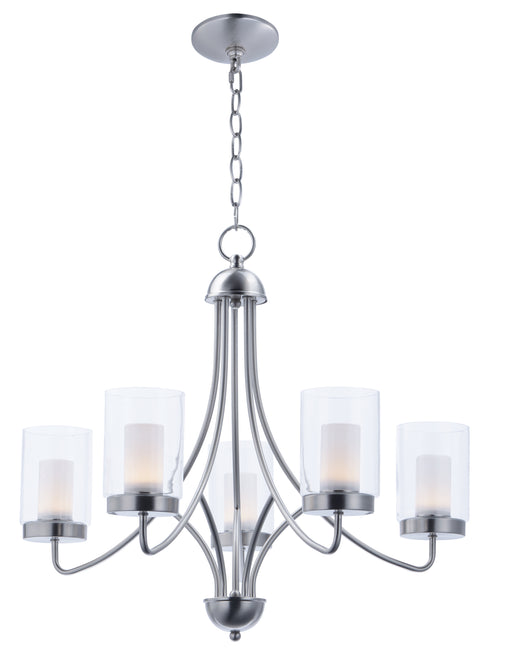 Maxim 30265CLFTSN Mod 5 Light LED Chandelier | Satin Nickel