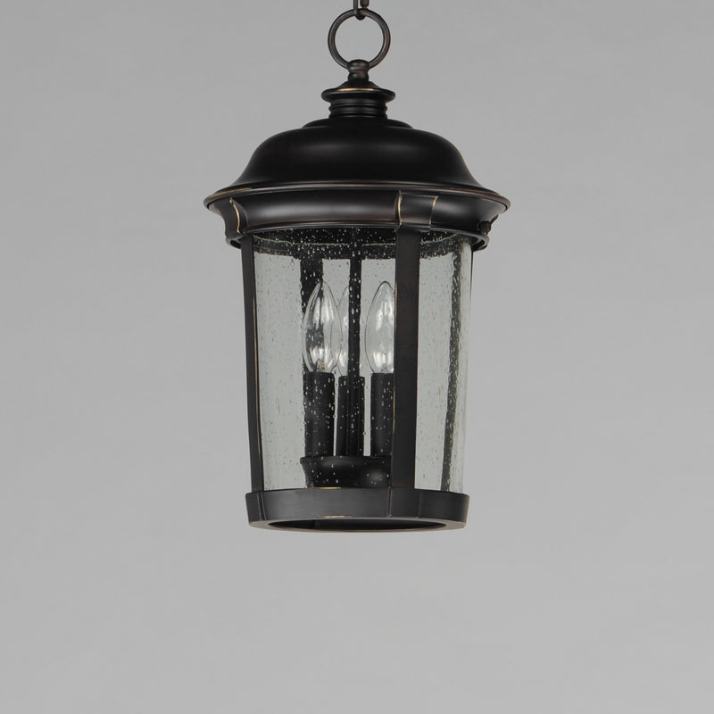 Maxim 3028CDBZ Dover Cast 3 Light Outdoor Hanging Lantern | Bronze