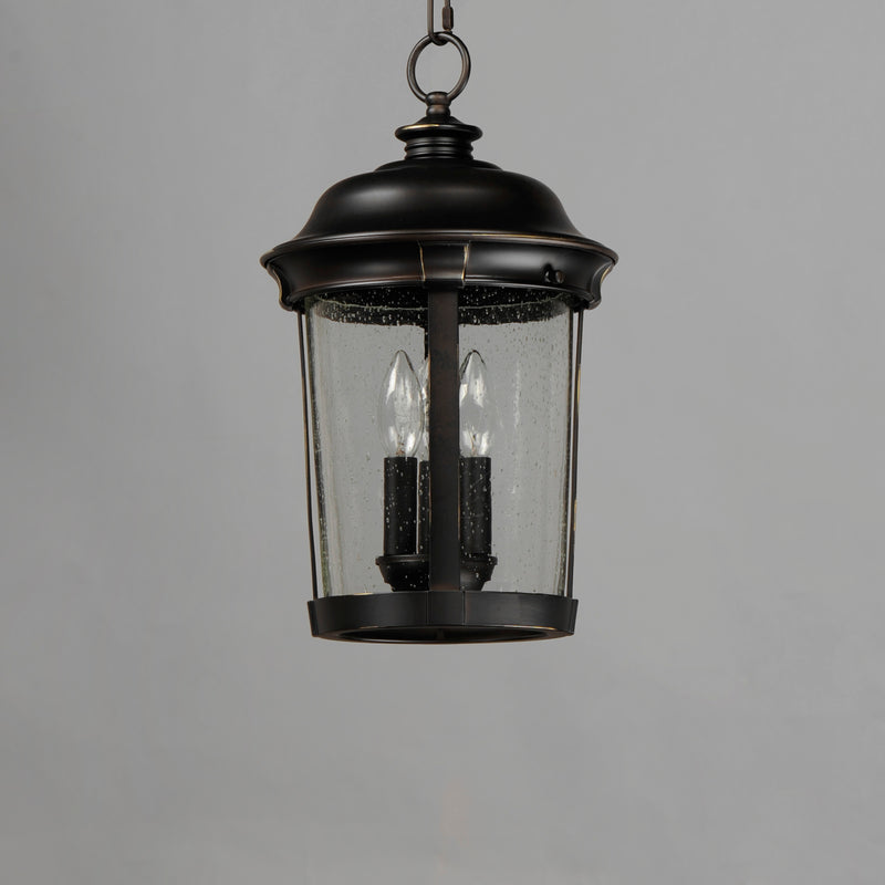 Maxim 3028CDBZ Dover Cast 3 Light Outdoor Hanging Lantern | Bronze