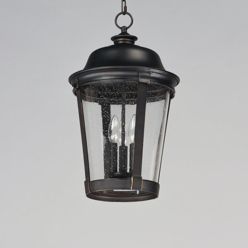 Maxim 3029CDBZ Dover Cast 3 Light Outdoor Hanging Lantern | Bronze