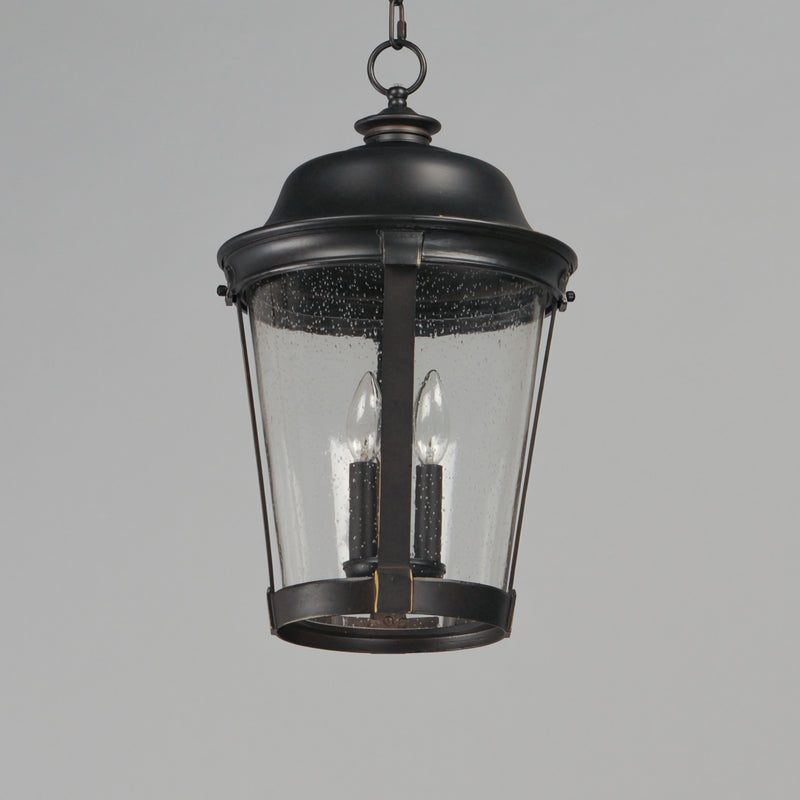 Maxim 3029CDBZ Dover Cast 3 Light Outdoor Hanging Lantern | Bronze