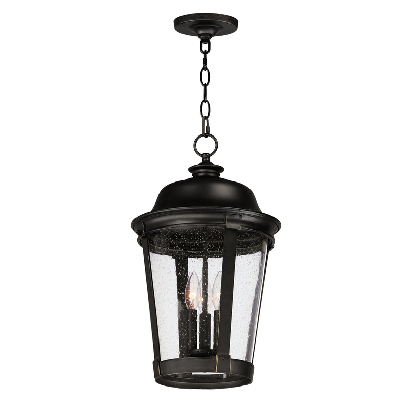 Maxim 3029CDBZ Dover Cast 3 Light Outdoor Hanging Lantern | Bronze