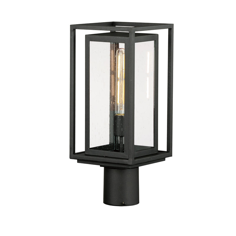 Maxim 3030CDBK Cabana 1 Light Outdoor Post Mount | Black