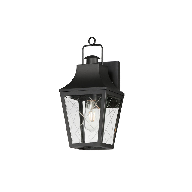 Maxim 30361CLBK Storybook 1 Light Outdoor Small Wall Sconce | Black