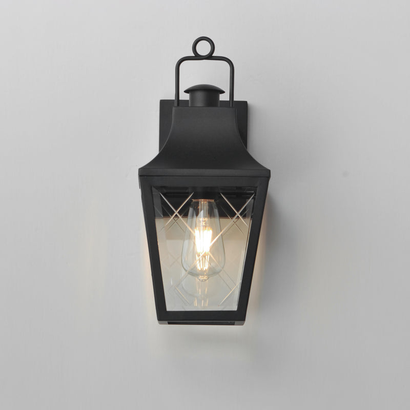 Maxim 30361CLBK Storybook 1 Light Outdoor Small Wall Sconce | Black