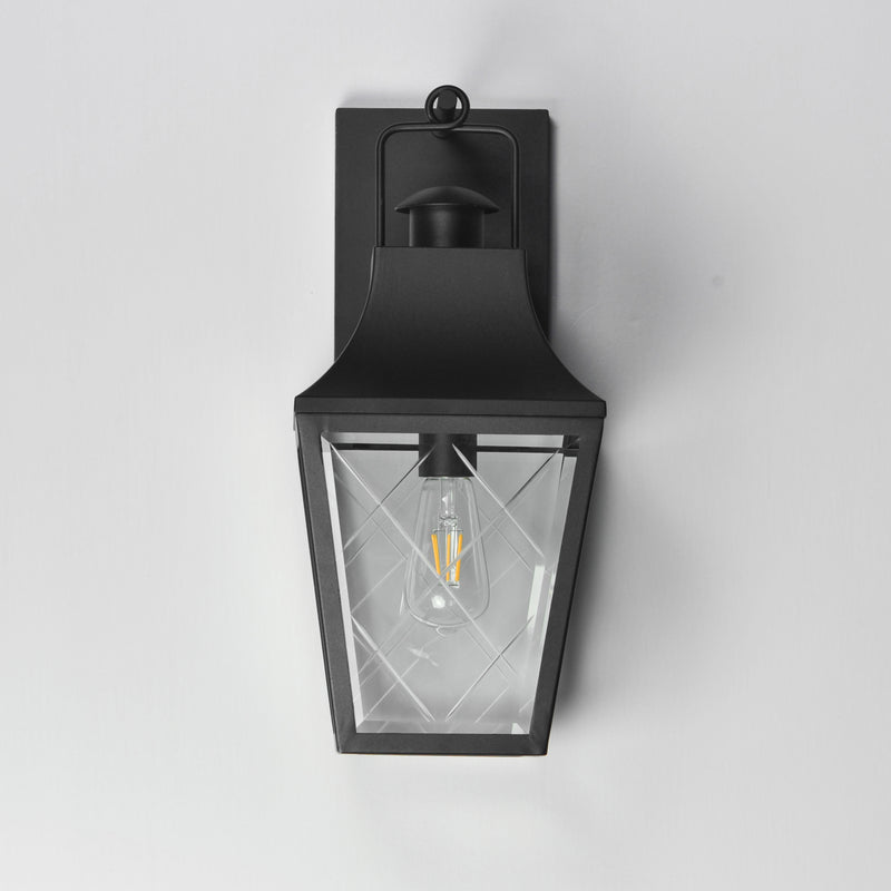 Maxim 30362CLBK Storybook 1 Light Outdoor Wall Sconce | Black