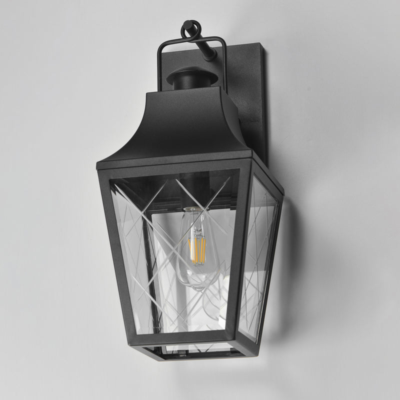 Maxim 30362CLBK Storybook 1 Light Outdoor Wall Sconce | Black