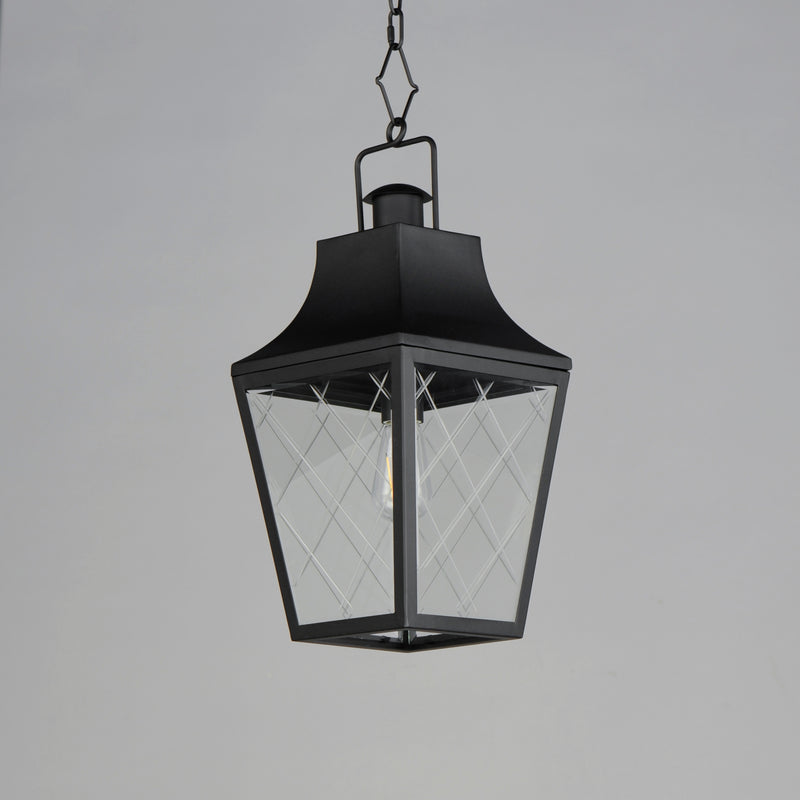 Maxim 30369CLBK Storybook 1 Light Outdoor Pendant | Black