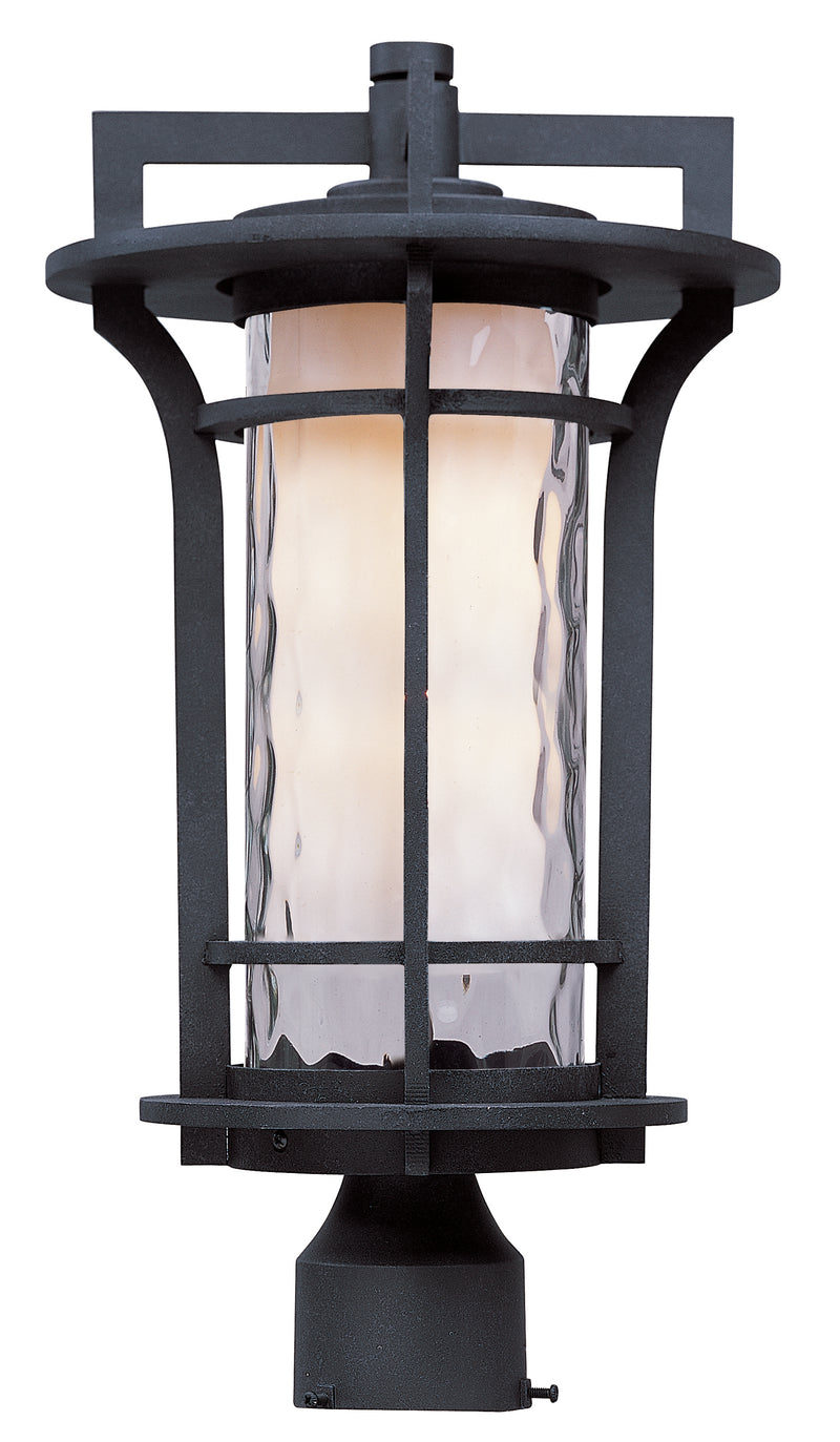Maxim 30480WGBO Oakville 1 Light Outdoor Pole/Post Lantern | Black Oxide