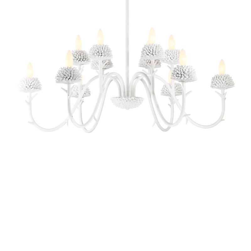 Minka Lavery North Fork 12 Light 2-Tier Chandelier-Sand White - ALCOVE LIGHTING