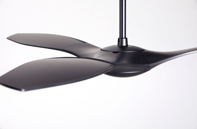 Modern Fan Company IC/Brisa DC 56" Matte Black Ceiling Fan with Remote Control