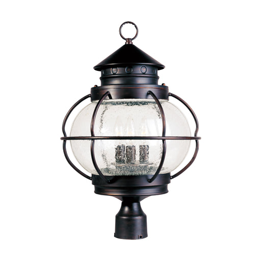 Maxim 30501CDOI Portsmouth 3 Light Outdoor Pole/Post Lantern | Oil Rubbed Bronze