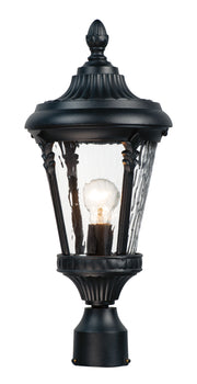 Maxim 3050WGBK Sentry 1 Light Outdoor Pole/Post Mount | Black
