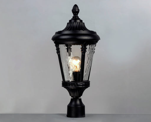Maxim 3050WGBK Sentry 1 Light Outdoor Pole/Post Mount | Black