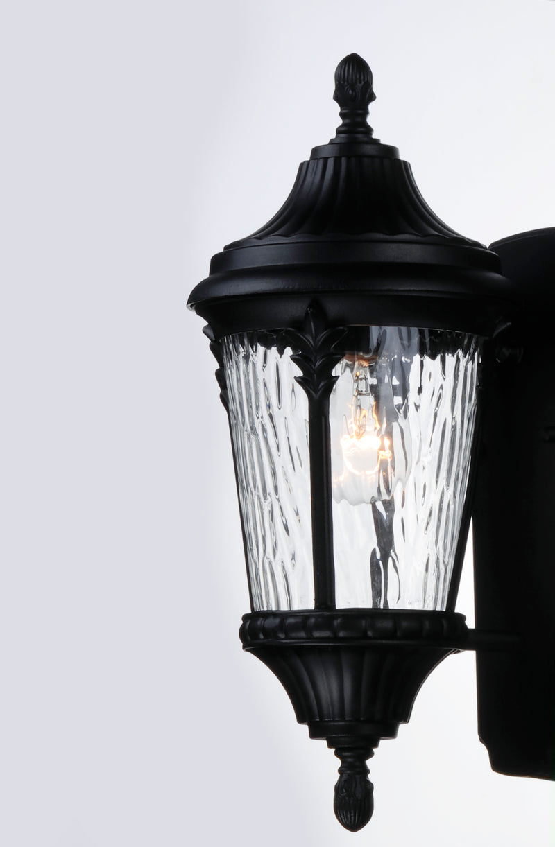 Maxim 3053WGBK Sentry 1 Light Outdoor Wall Sconce | Black