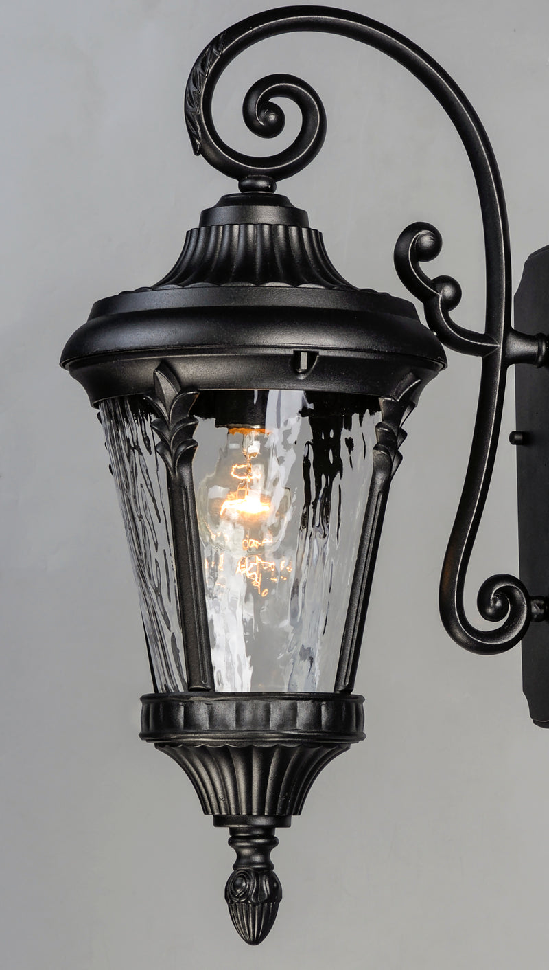 Maxim 3054WGBK Sentry 1 Light Outdoor Wall Sconce | Black