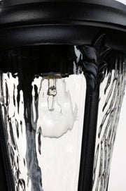 Maxim 3055WGBK Sentry 3 Light Outdoor Wall Sconce | Black