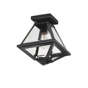 Maxim 30560CLBK Prism 9" Outdoor Flush Mount | Black