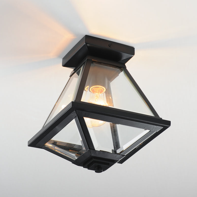 Maxim 30560CLBK Prism 9" Outdoor Flush Mount | Black