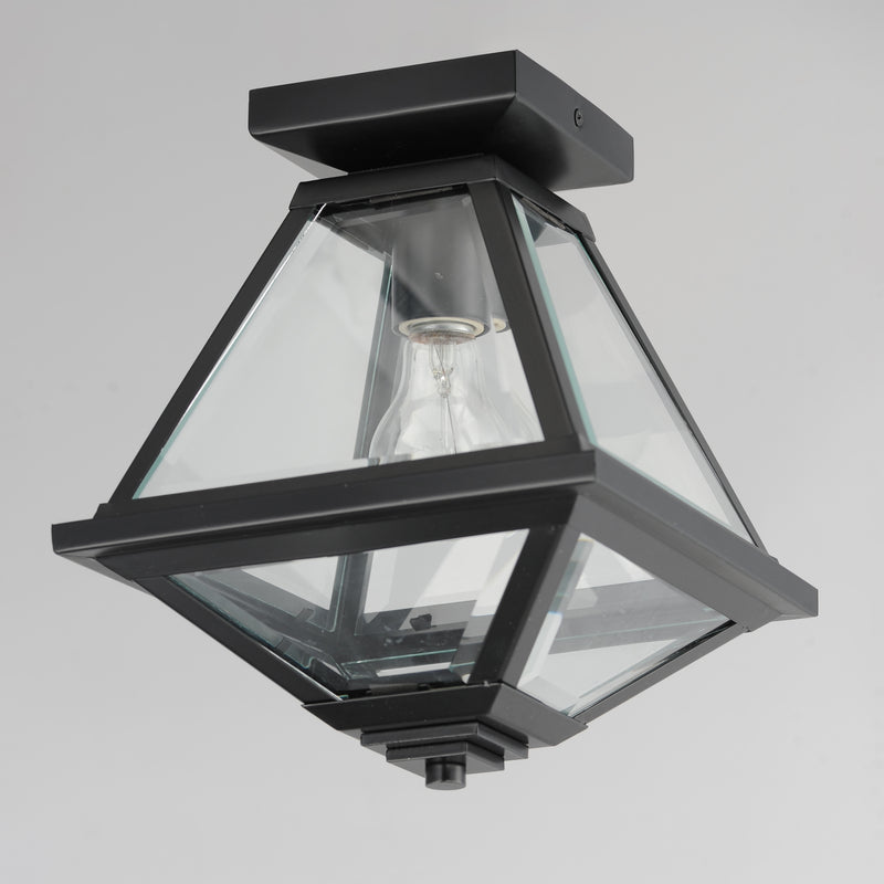Maxim 30560CLBK Prism 9" Outdoor Flush Mount | Black