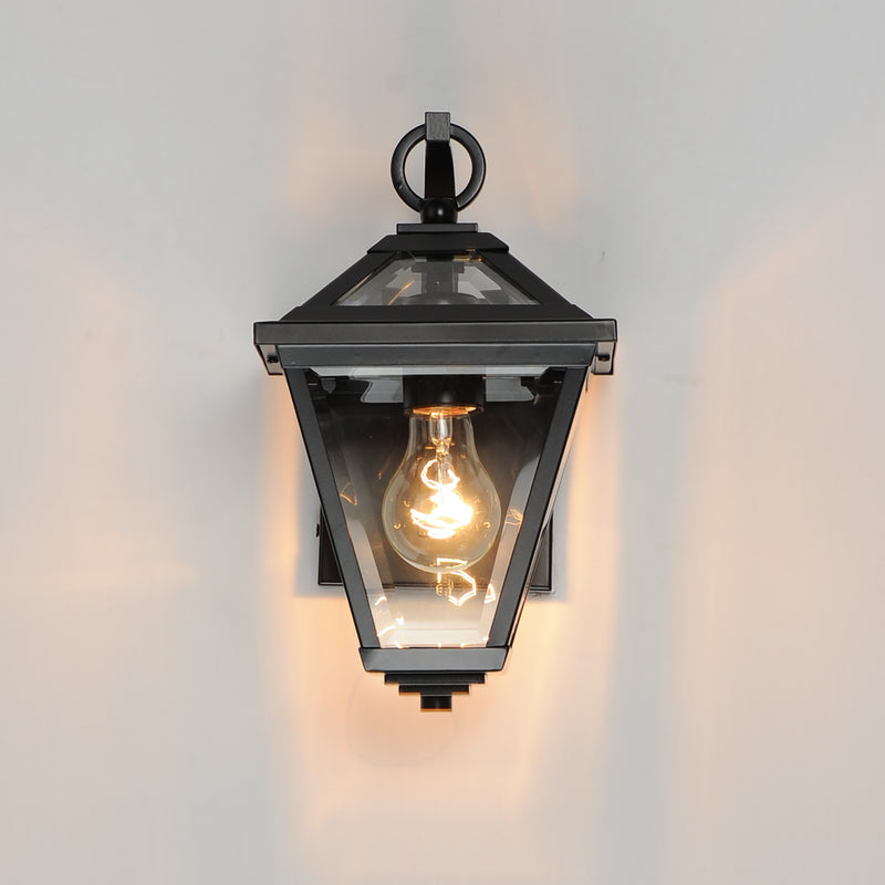 Maxim 30562CLBK Prism 12" Outdoor Wall Sconce | Black