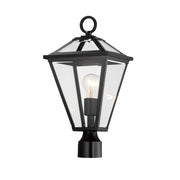 Maxim 30568CLBK Prism 1 Light Outdoor Post Lantern | Black