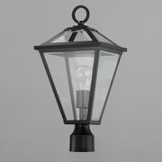 Maxim 30568CLBK Prism 1 Light Outdoor Post Lantern | Black