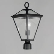 Maxim 30568CLBK Prism 1 Light Outdoor Post Lantern | Black