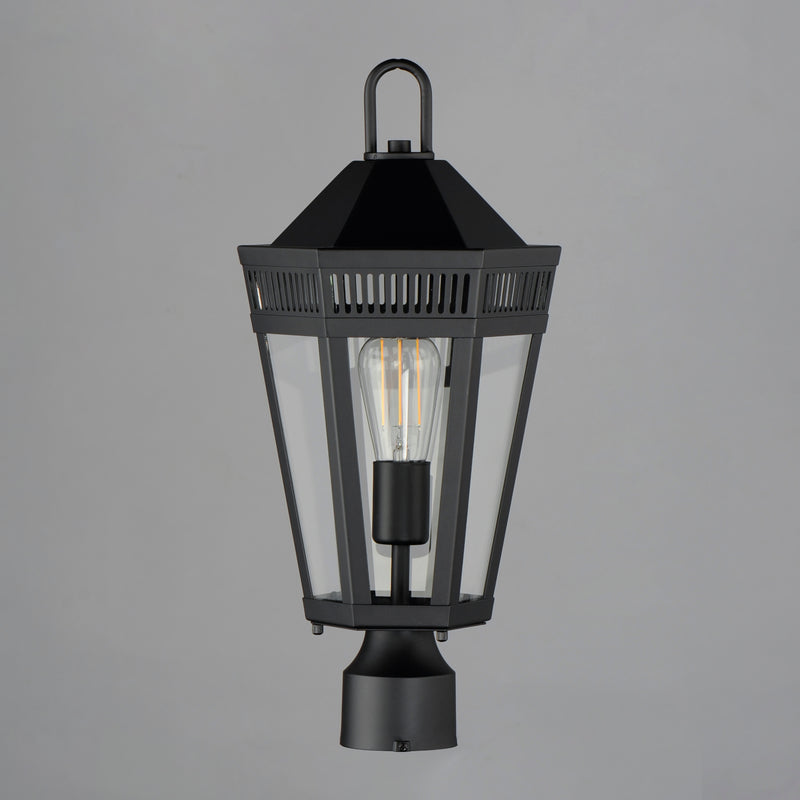 Maxim 30590CLBK Oxford Outdoor 1 Light Post | Black