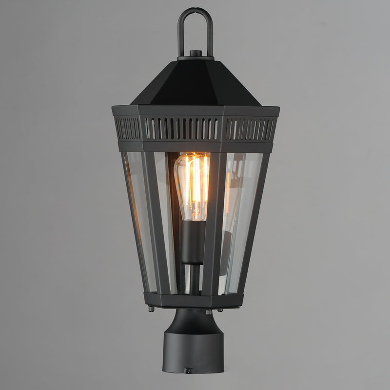 Maxim 30590CLBK Oxford Outdoor 1 Light Post | Black