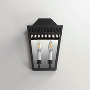 Maxim 30593CLBK Oxford Outdoor 2 Light Wall Sconce | Black