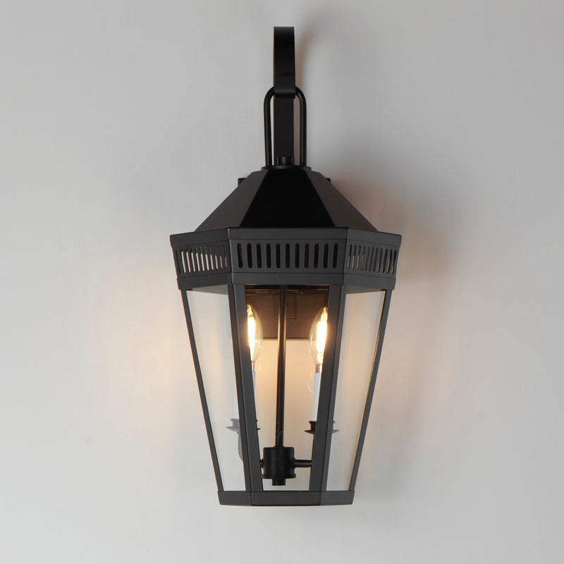 Maxim 30594CLBK Oxford Outdoor 2 Light Wall Sconce | Black